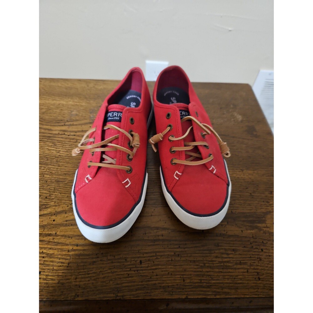 Sperry red shoes size women's 7